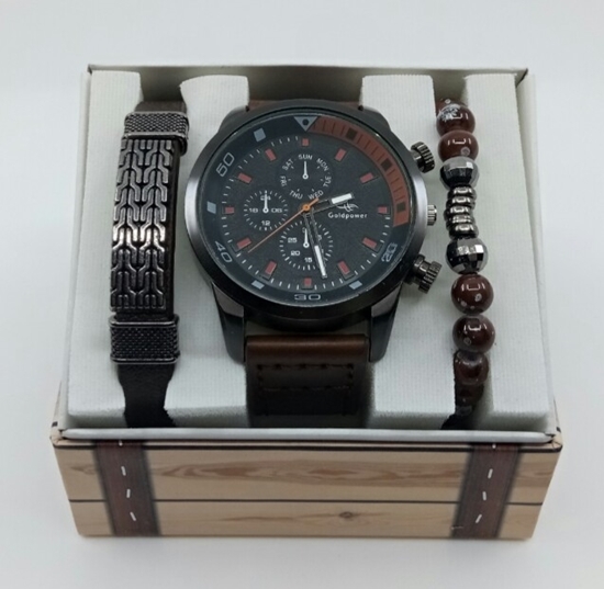 Saat Bileklik Seti Siyah Renk resmi