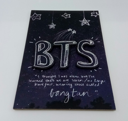 Tahta Poster  BTS 1 ( 20 cm  30 cm ) resmi