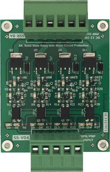 PLC Koruma Rölesi 12-24V 8Amper, Solide State Relay With Short Circuit Protection,SSR 8A Röle resmi