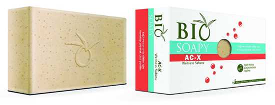 Biosoapy® AC-X Wellness Akne Sivilce Sabunu 100 gr (Yağlı ve sorunlu ciltler için kurutup soyarak cildi yeniler) resmi