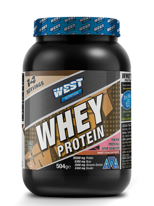 West Nutrition Whey Protein Tozu 504 gr 14 Servis Çikolata Aromalı resmi