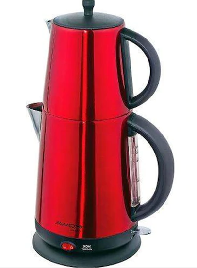 Awox Demplus  - çelik çaycı çay makinesi (beyaz-mavi-gri-bej-yeşil) resmi