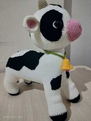 Amigurumi Bez Oyuncak -  İnek resmi