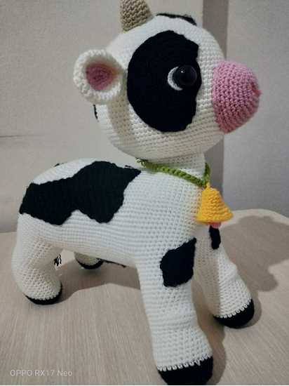 Amigurumi Bez Oyuncak -  İnek resmi