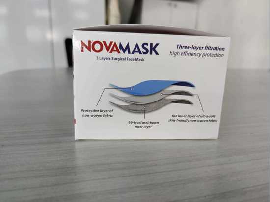 Picture of NOVA Full Ultrasonic 3katlı Telli Cerrahi Maske 50 Adet