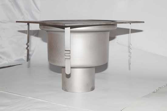 PASLANMAZ YER GİDER 300x300mm 304 KALİTE LOGAR resmi