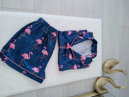 Picture of Flamingo Saten Pijama Takımı