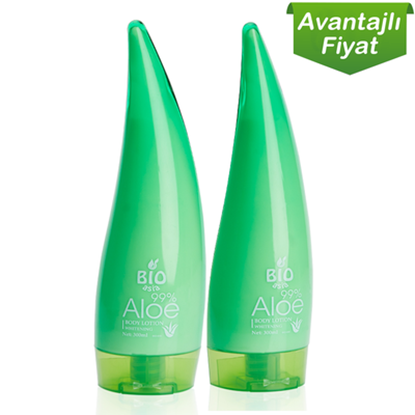 2 ADET BİO ASİA ALOE VERA VÜCUT LOSYONU 300 ML resmi