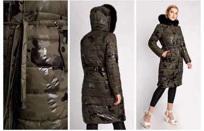 Passion Line quilted long puffer jacket -3011K resmi