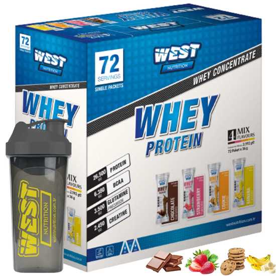 West Nutrition Whey Protein Tozu 2592 gr 70 Şase