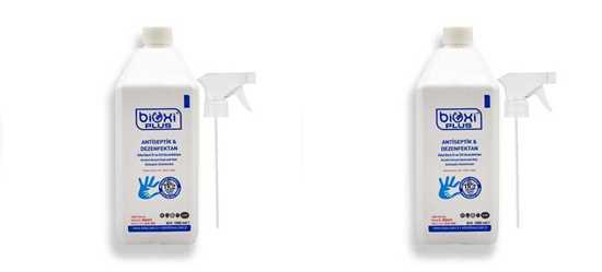 Bioxi® Alkol ve Qac Bazlı El ve Cilt Antiseptik Dezenfektan 1LT( 2 Lİ) resmi