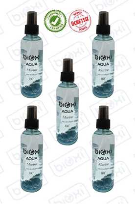Bioxi® Aqua Marine Kolonya 80° Alkollü Sprey 150ml (5 Lİ) resmi