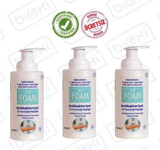 SCD Foam Antibakteriyel Köpük Sabun 500 ml.(3 LÜ) resmi