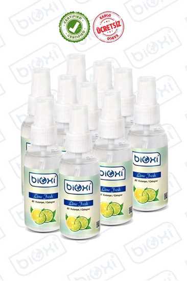 Picture of Bioxi® Lime Fresh Kolonya 80° Alkollü Sprey 100ml (24 LÜ)