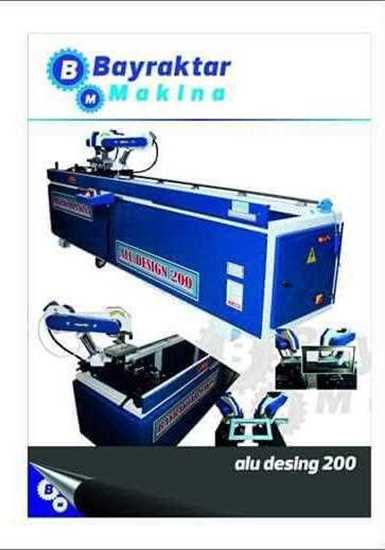 çift köşe aluminyum profil kesim delik makinası resmi