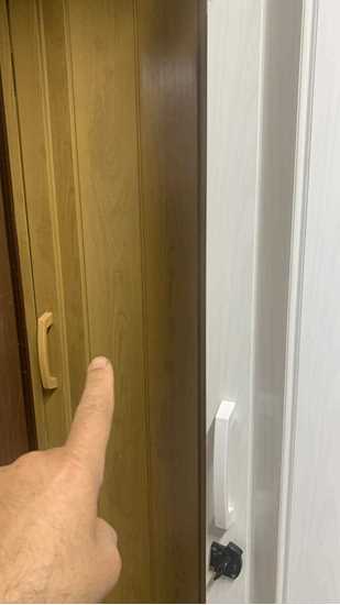 Akordeon Kapı Kibar Modeli, Meşe Ahşap Desenli, 84x216cm resmi